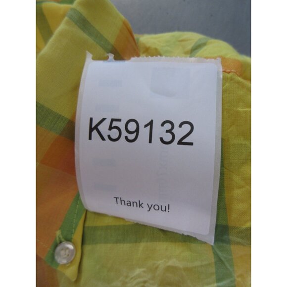 VINTAGE Topps Shirt Medium Sanforized 60s 70s Mod Button Up Plaid * - Picture 10 of 10